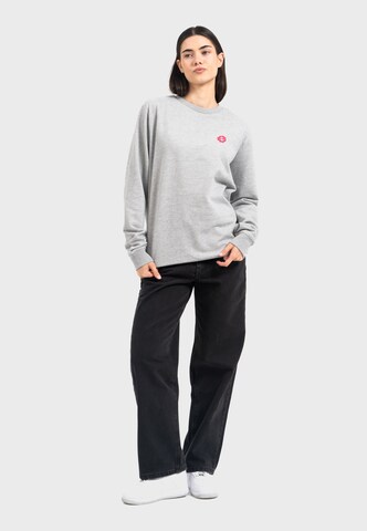 Oldskull Sweatshirt 'Retro Cherry Chaser Logo Graphic' in Grey