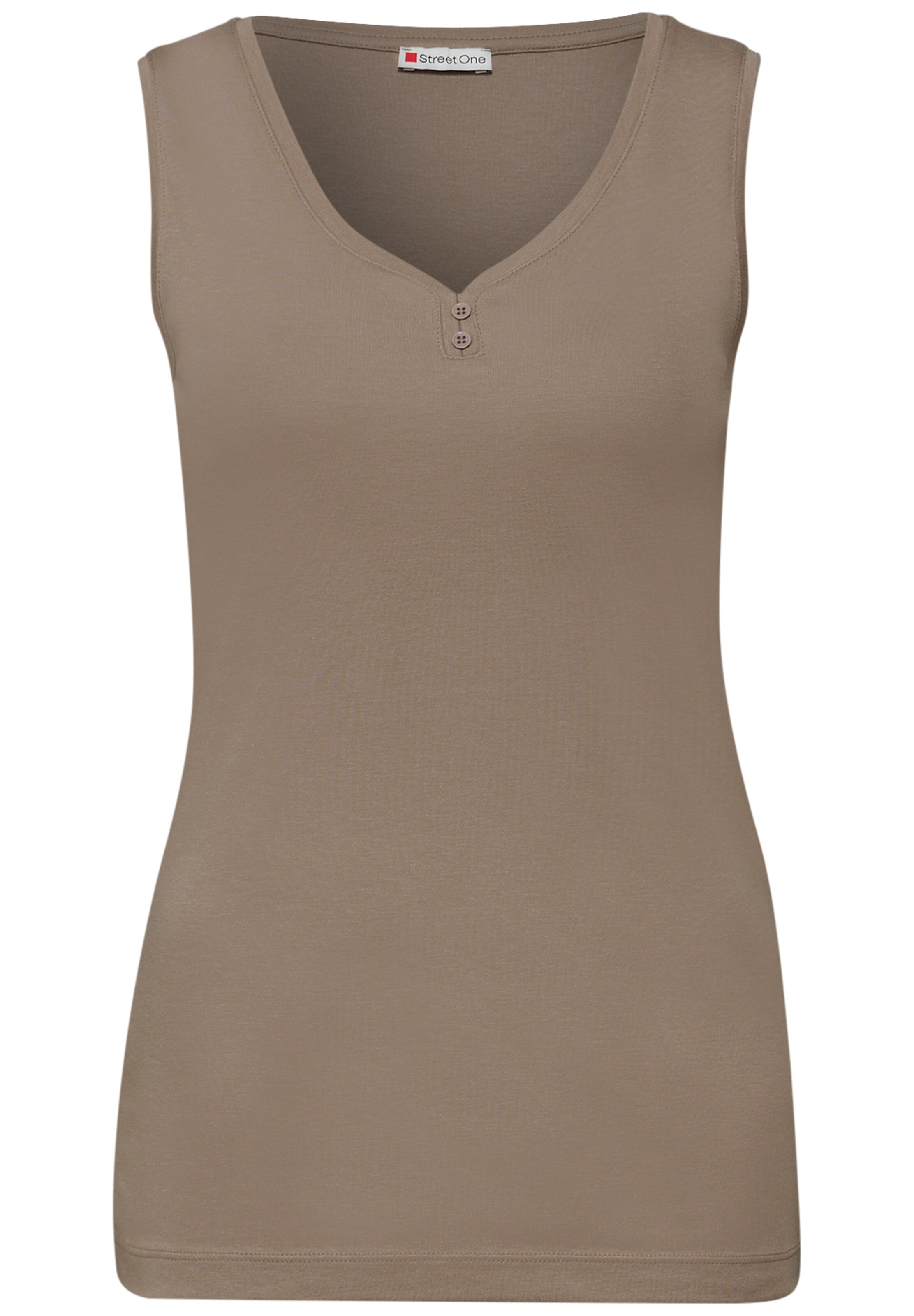 STREET ONE Top in Brown: front