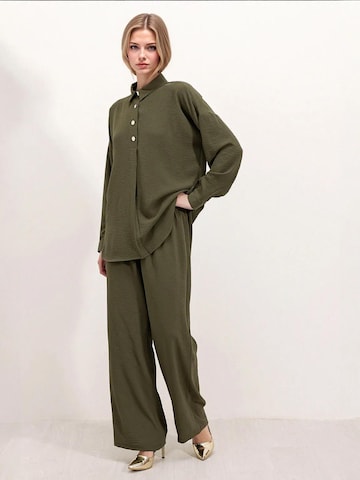 Bigdart - Calças de fato em verde