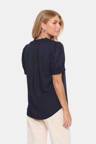 SAINT TROPEZ Blouse 'BrittSZ' in Blue