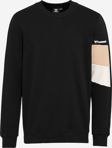Hummel Regular Fit Sportsweatshirt 'Aidan' in Schwarz: predná strana