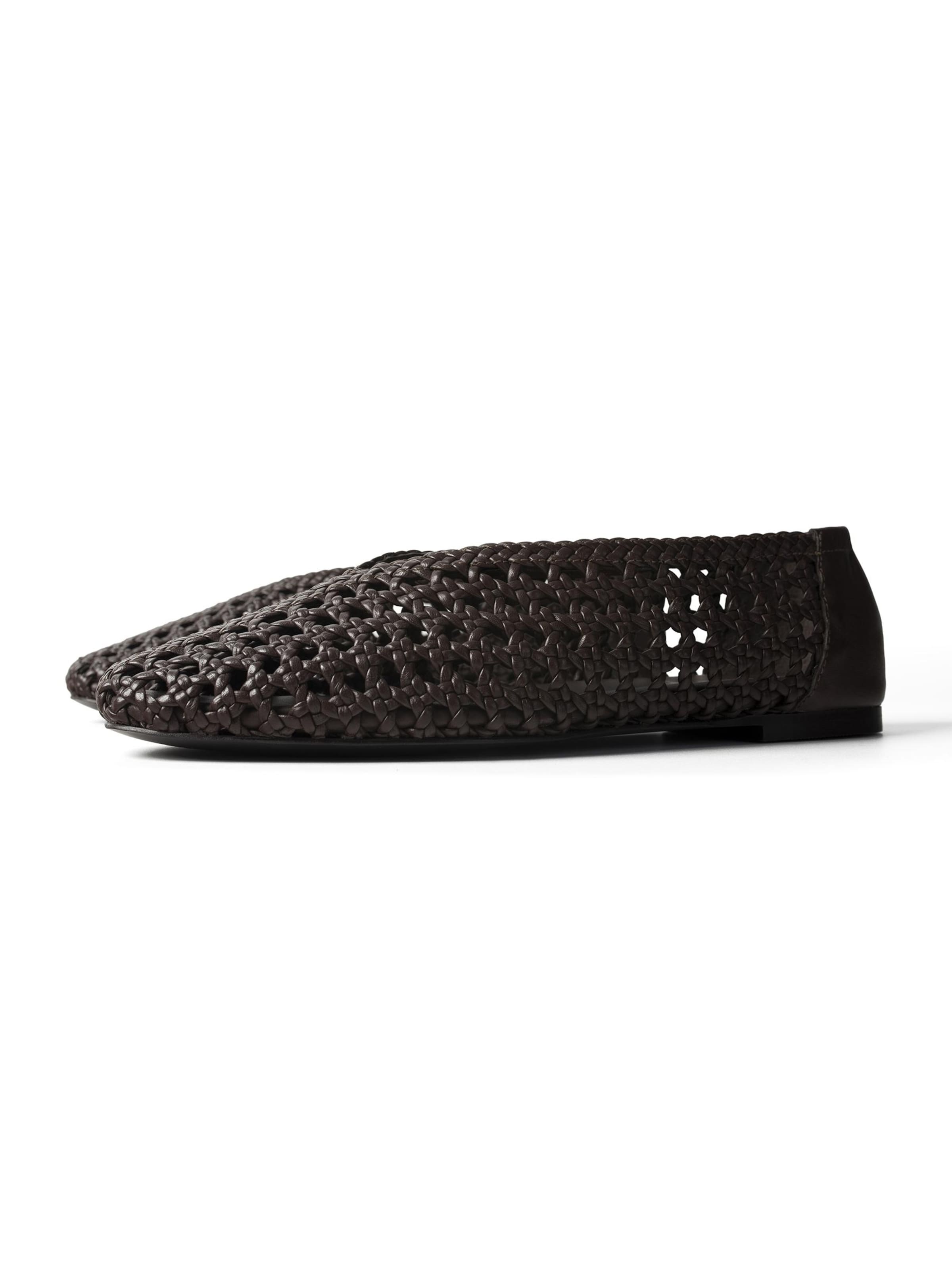 L37 HANDMADE SHOES Slipper 'REMEMBER THIS MORNING' in Brown
