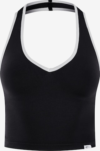 Haut de sport Smilodox en noir : devant