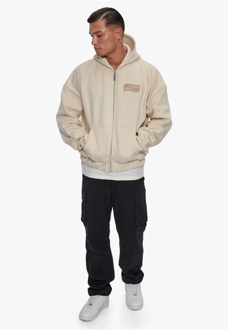Dropsize Zip-Up Hoodie in Beige