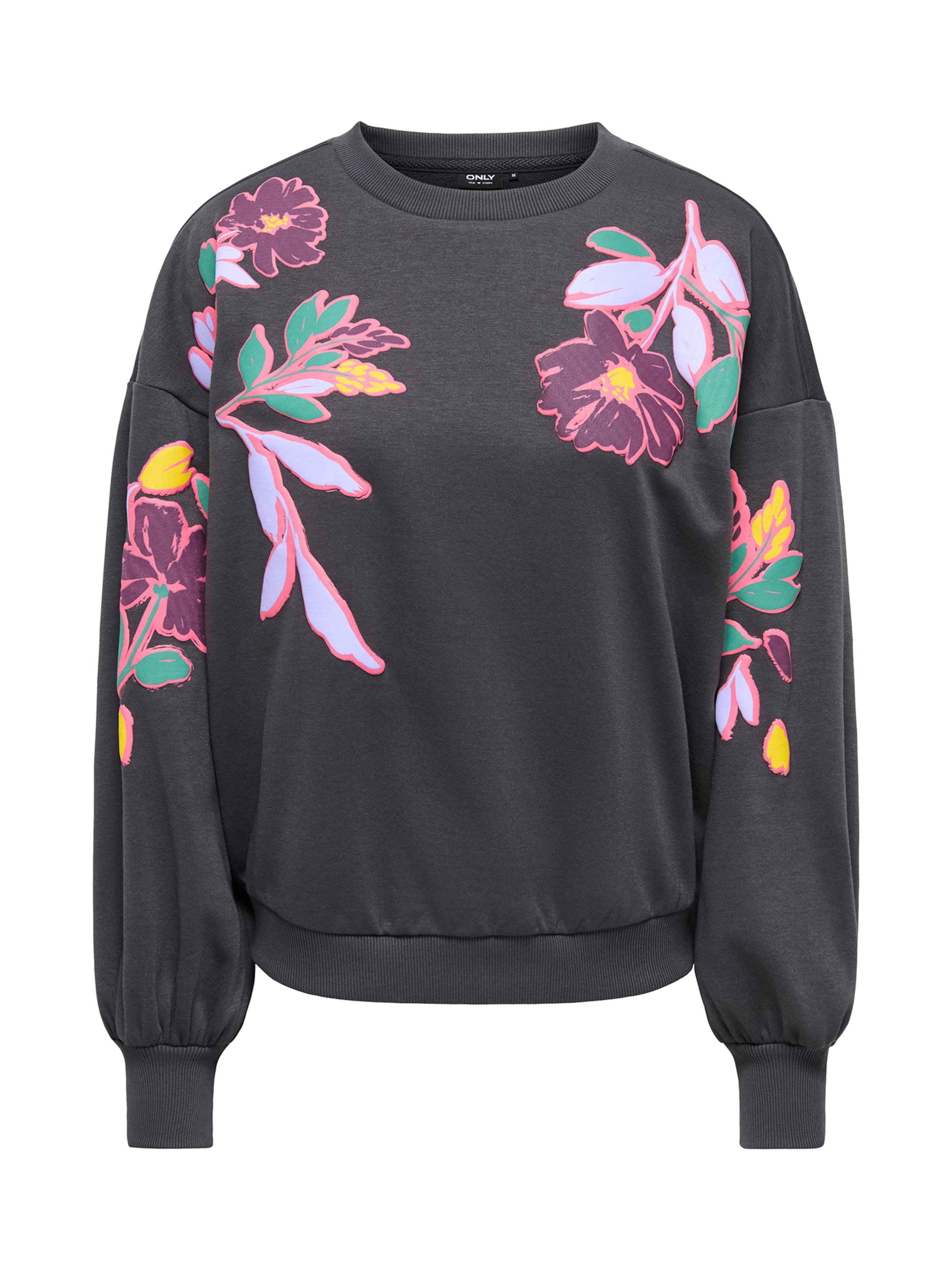 ONLY Sweatshirt 'ONLBROOKE' in Schwarz: Vorderseite