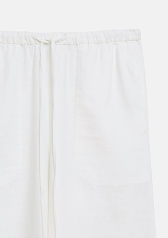 COMMA Wide Leg Hose in Weiß