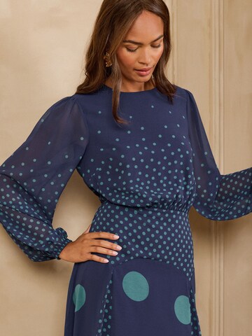 love & roses - Vestido em azul