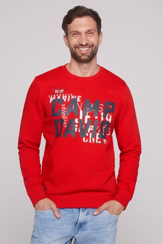 CAMP DAVID Sweatshirt in Rot: Vorderseite