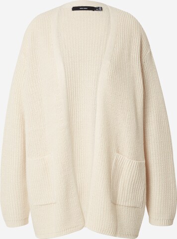 Cardigan 'FABULOUS' VERO MODA en beige : devant