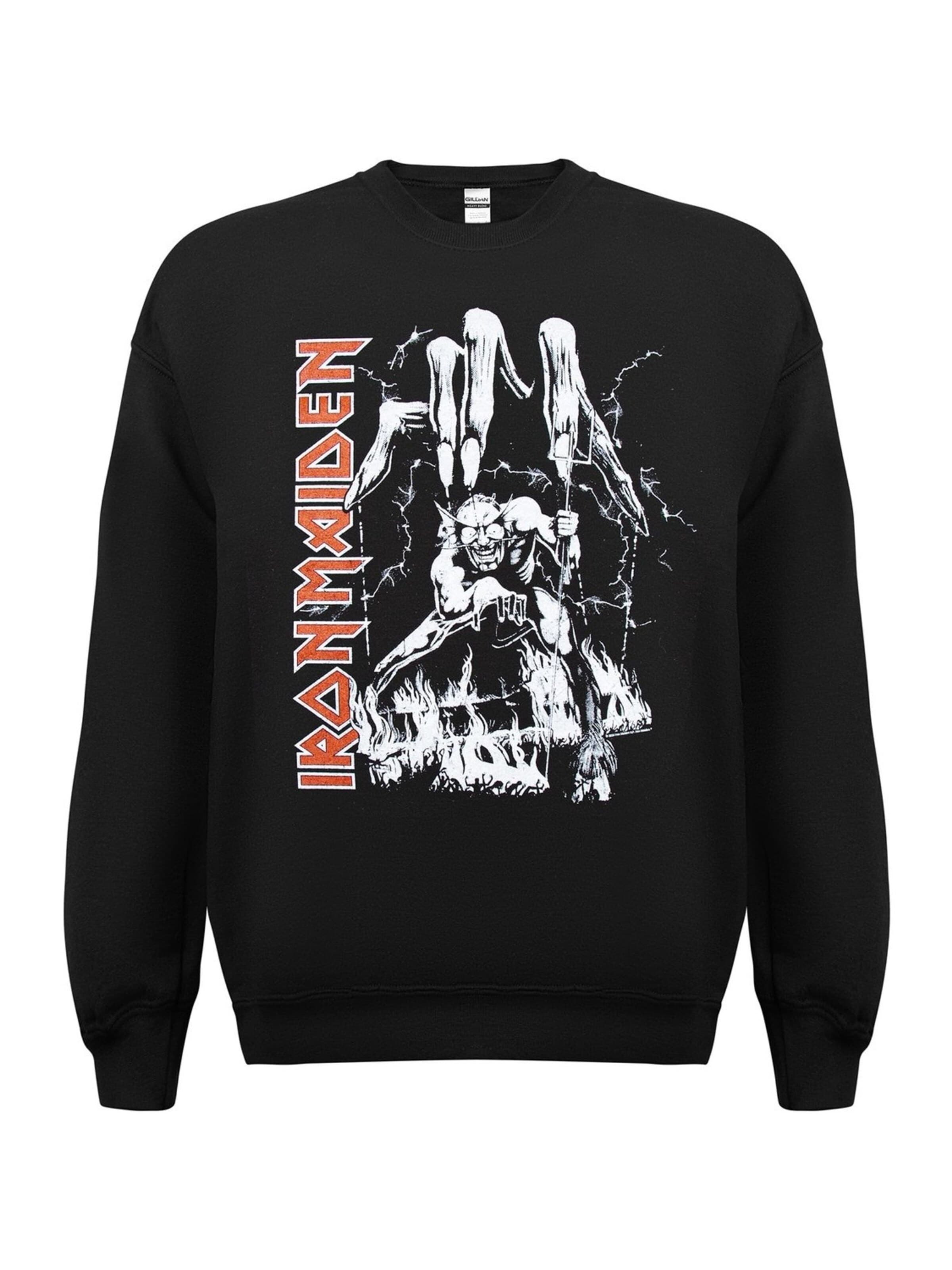 Iron Maiden Sweatshirt 'Iron maiden Number Of The Beast Big Hand Sweatshirt'‌‌‌‌‌‌‌ in Schwarz: Vorderseite