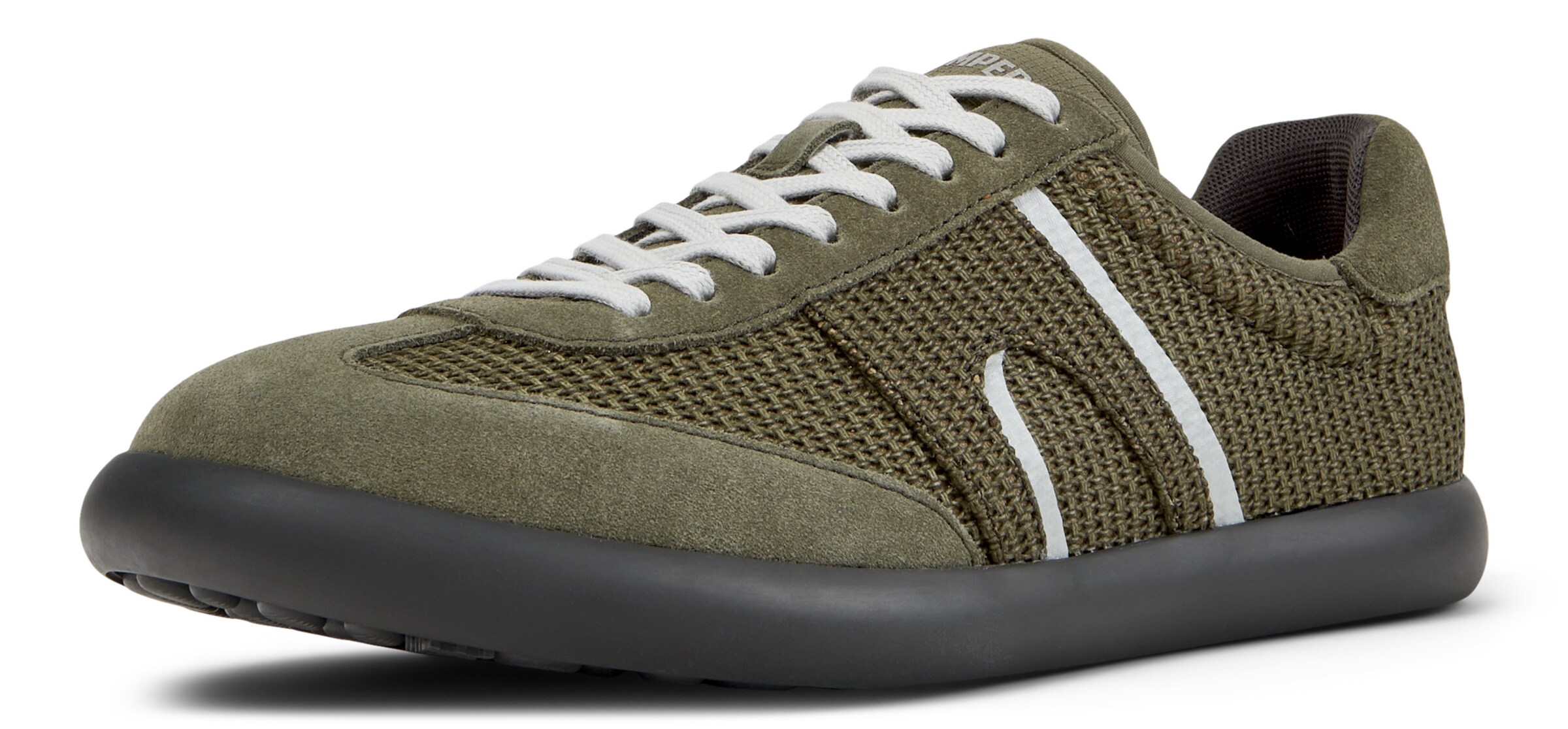 CAMPER Baskets basses ' Pelotas Soller ' en vert chiné, Vue avec produit