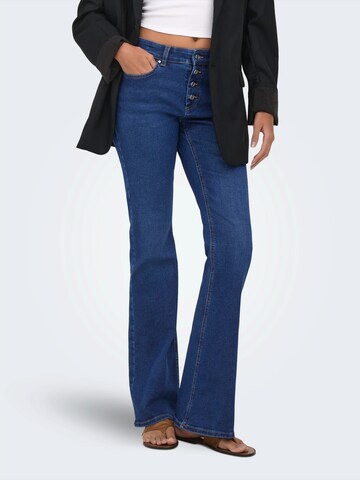 Evazați Jeans 'ONLMINDY' de la ONLY pe albastru: față