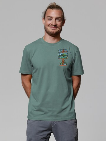 T-Shirt Watapparel en vert : devant