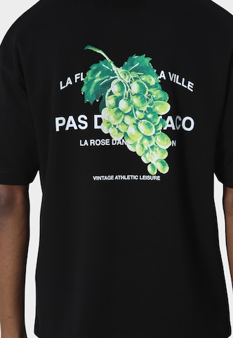 T-Shirt 'Verde' Pas De Monaco en noir