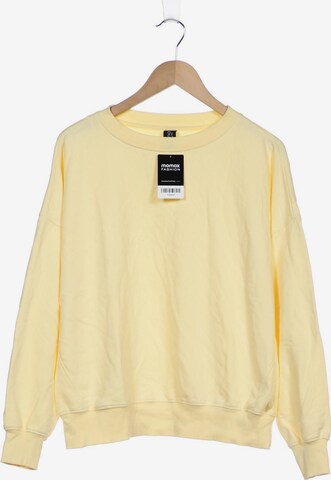 Gina Tricot Sweatshirt & Zip-Up Hoodie in S in Yellow: front