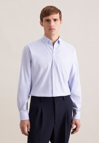 SEIDENSTICKER Regular Fit Hemd in Blau: Vorderseite