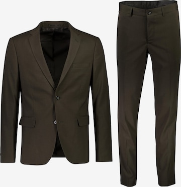 Lindbergh Slimfit Puku värissä vihreä: etupuoli