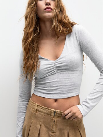 Pull&Bear Tričko - Sivá