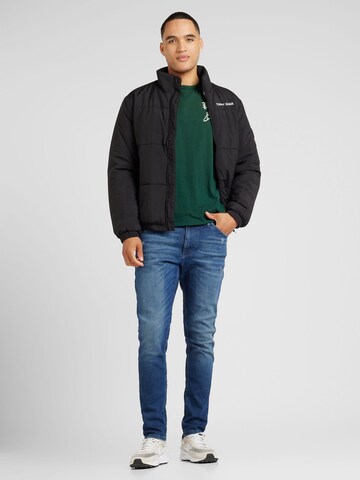 Tommy Jeans Tussenjas 'ESSENTIAL' in Zwart