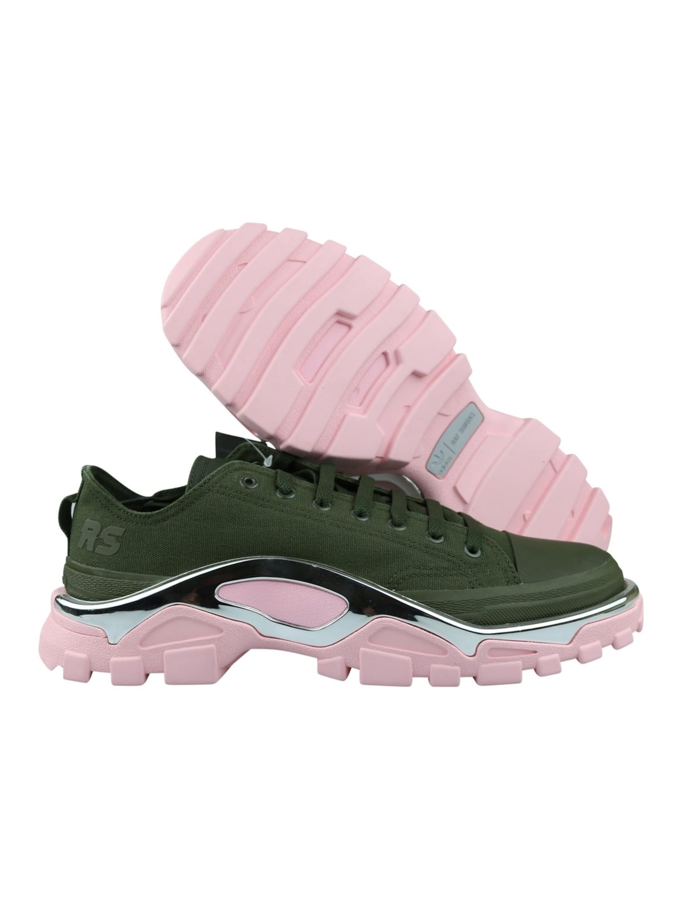 ADIDAS ORIGINALS Halbschuh 'Adidas by Raf Simons Detroit Runner RS Sneaker Turnschuhe olive rosa F34244 NEU'‌‌‌ in Grün