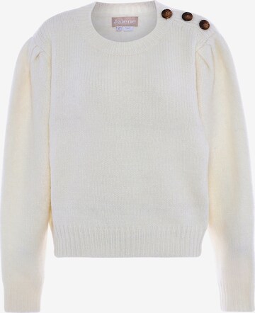 Jalene Sweater in White: front