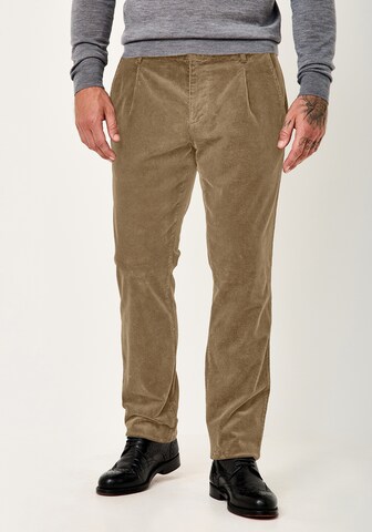 REDPOINT Regular Chino Pants 'NELSON' in Brown: front