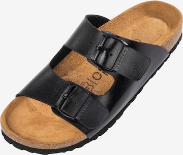 Palado Mules 'Korfu ' in Black: front