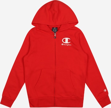 Champion Authentic Athletic Apparel Zip-Up Hoodie in Red: front