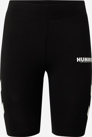 Skinny Pantalon de sport 'LEGACY' Hummel en noir : devant