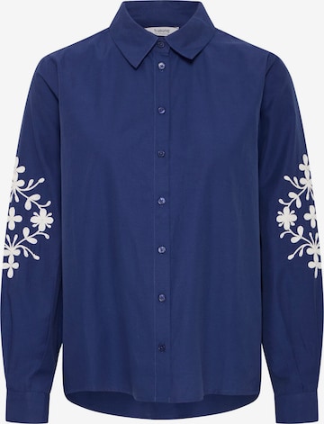 Chemisier ' Hetila' b.young en bleu : devant