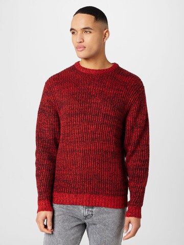 Redefined Rebel Pullover 'Nicholas' in Rot: Vorderseite