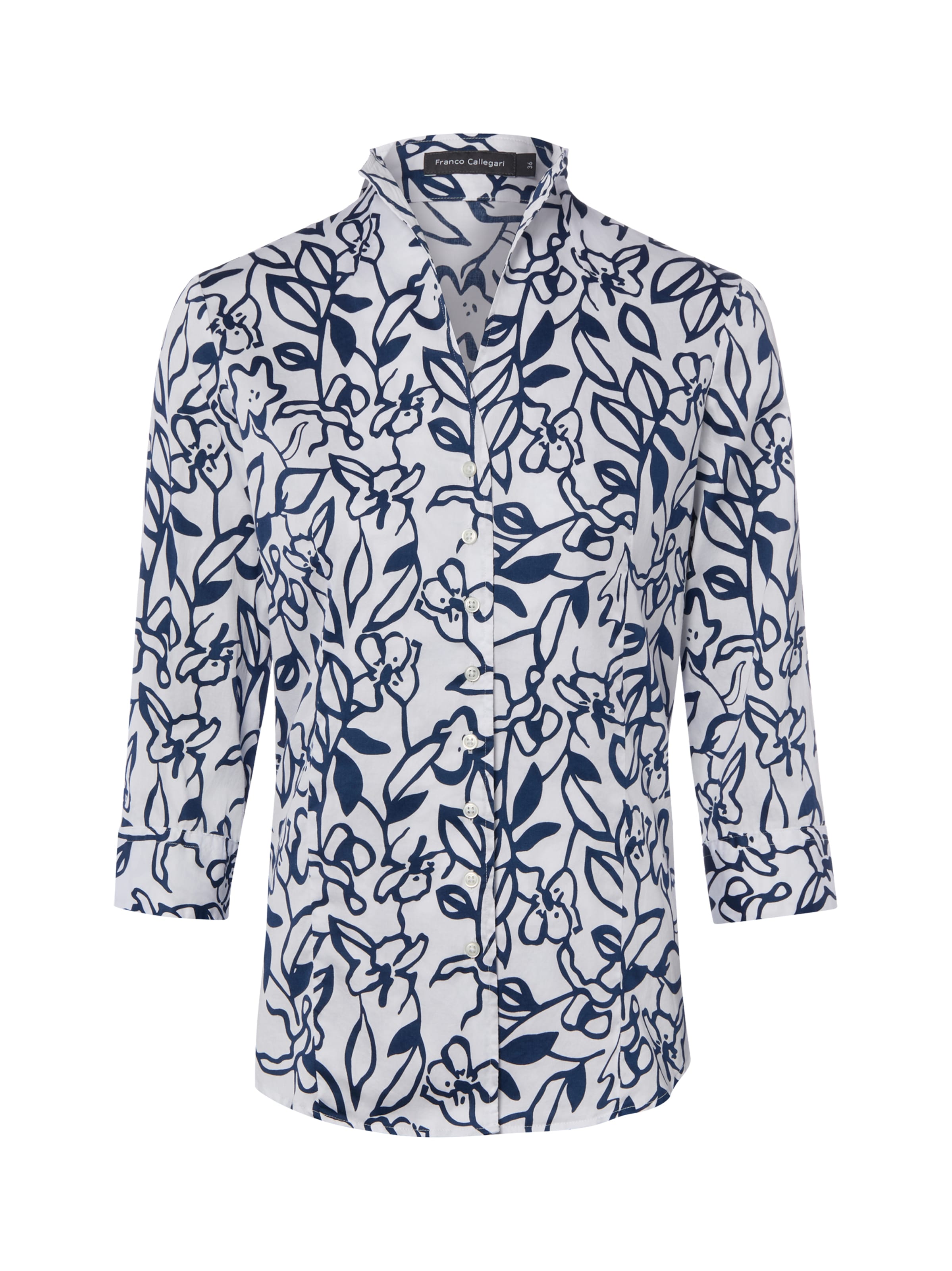 Franco Callegari Blouse in Wit: voorkant