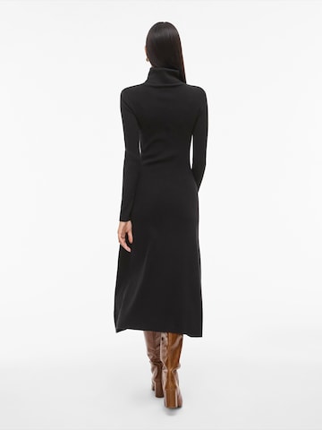 VILA Kootud kleit 'VIAMARIA', värv must