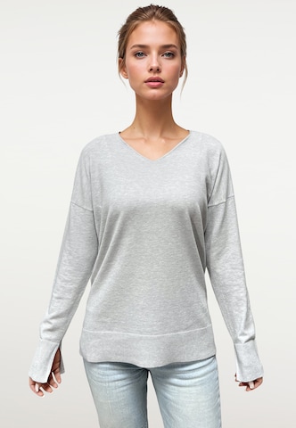 Frieda & Freddies NY Strickpullover in Grau: Vorderseite