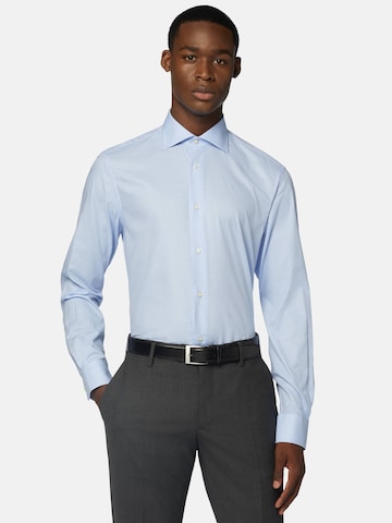 Boggi Milano Regular fit Button Up Shirt in Blue: front