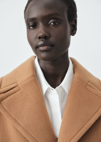 MANGO Between-Seasons Coat 'Love3' in Brown