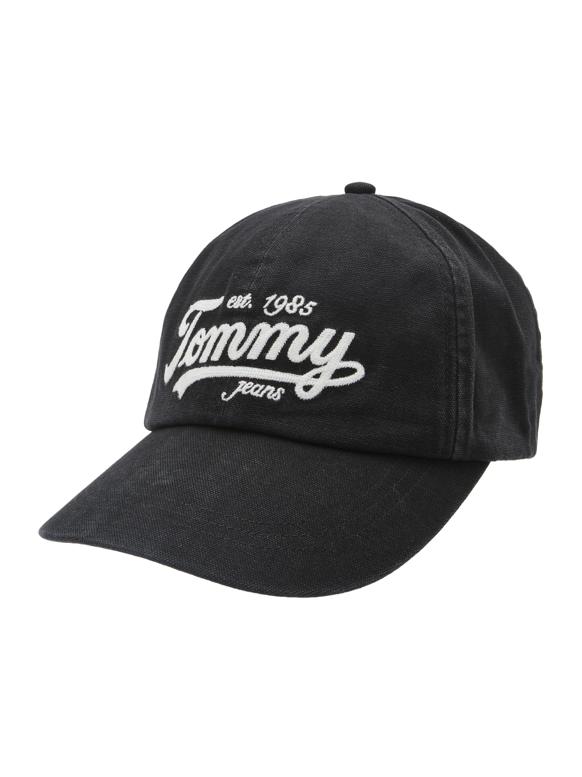 Cappello da baseball di Tommy Jeans in nero: frontale