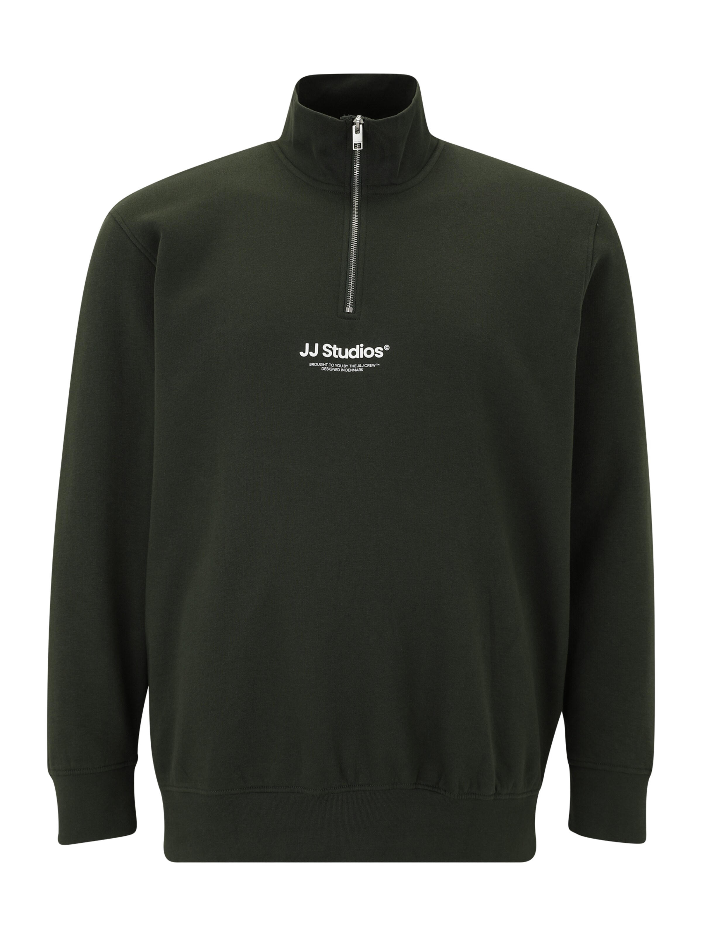 Jack & Jones Plus Μπλούζα φούτερ 'JJESOHO' σε πράσινο: μπροστά