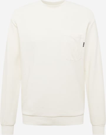 TOM TAILOR DENIM Sweatshirt in Beige: front