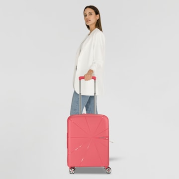 American Tourister Trolley 'Starvibe Spinner 55 EXP' in Oranje