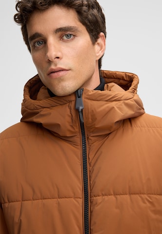 STRELLSON Winter Jacket 'Smooth' in Brown