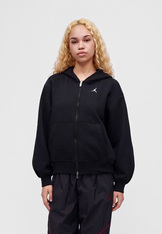 Jordan Sweatvest 'Brooklyn' in Zwart: voorkant