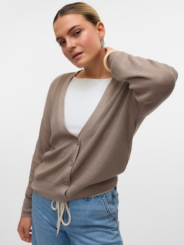 VERO MODA Knit Cardigan 'VMNEWLEXSUN' in Grey