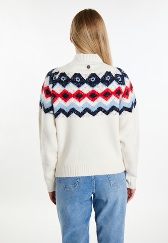 Pull-over DreiMaster Maritim en blanc