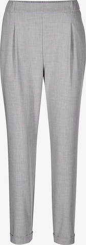 MADELEINE Tapered Bandplooibroek in Grijs: voorkant