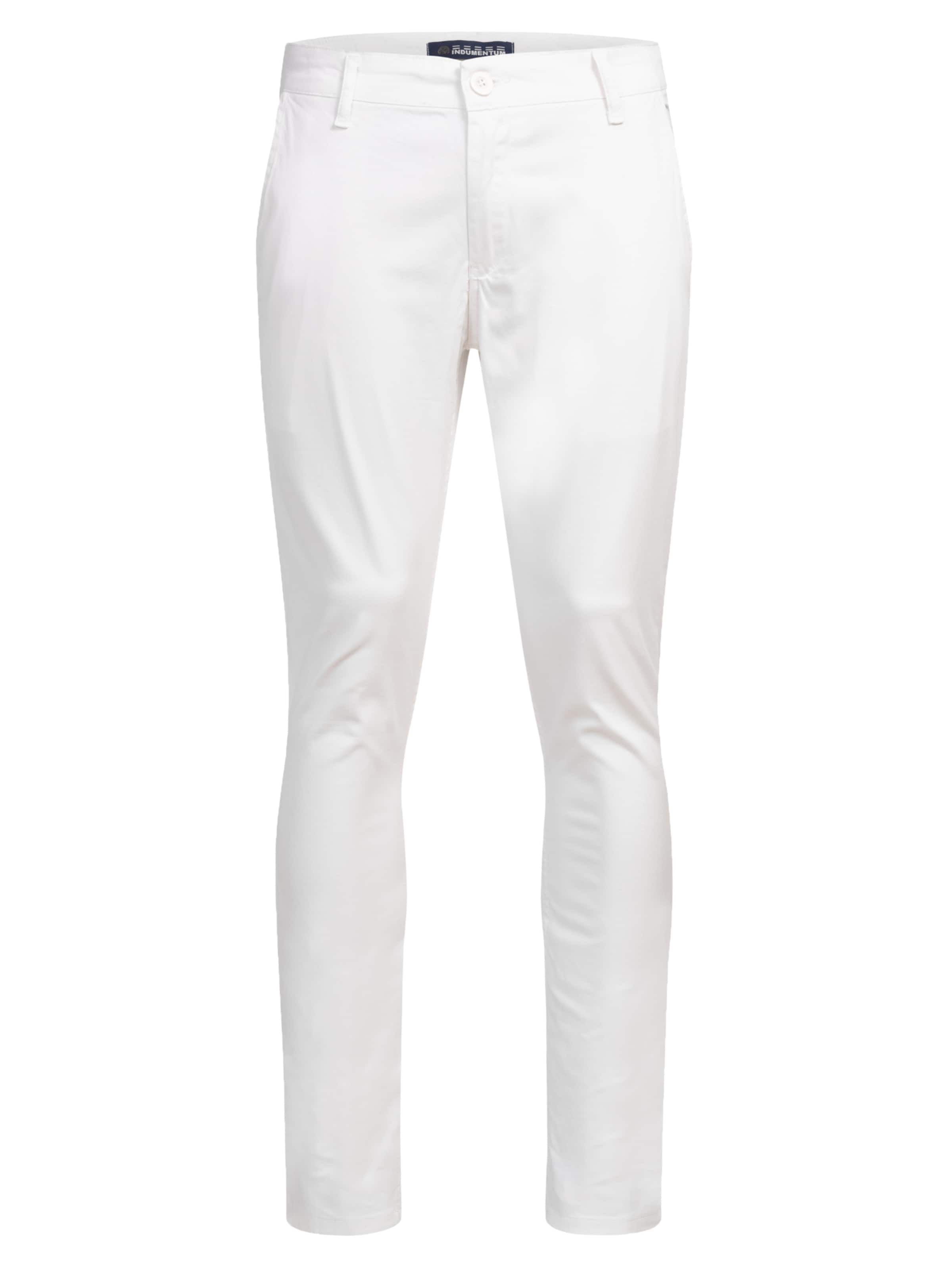 Indumentum Slimfit Hose in Weiß: Vorderseite