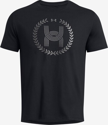 UNDER ARMOUR Performance Shirt 'Launch' in Black: front