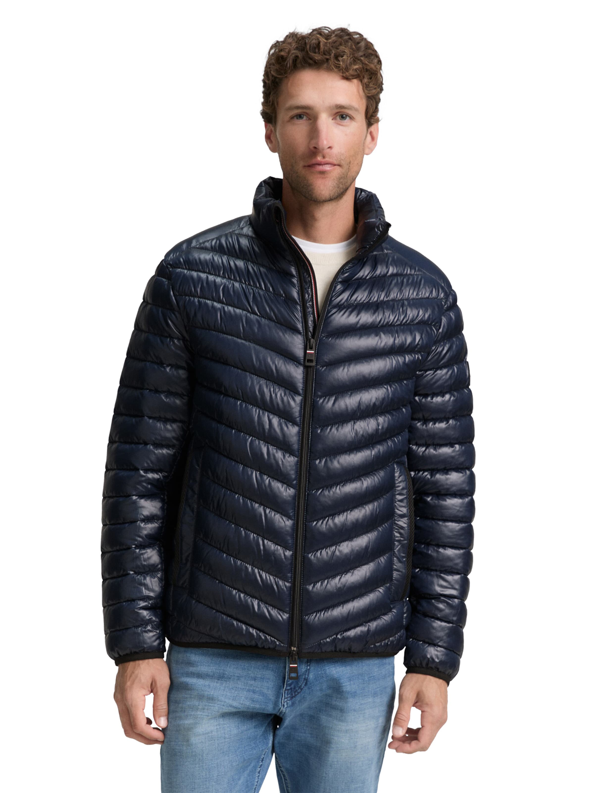 TOM TAILOR Демисезонная куртка в Синий: спереди