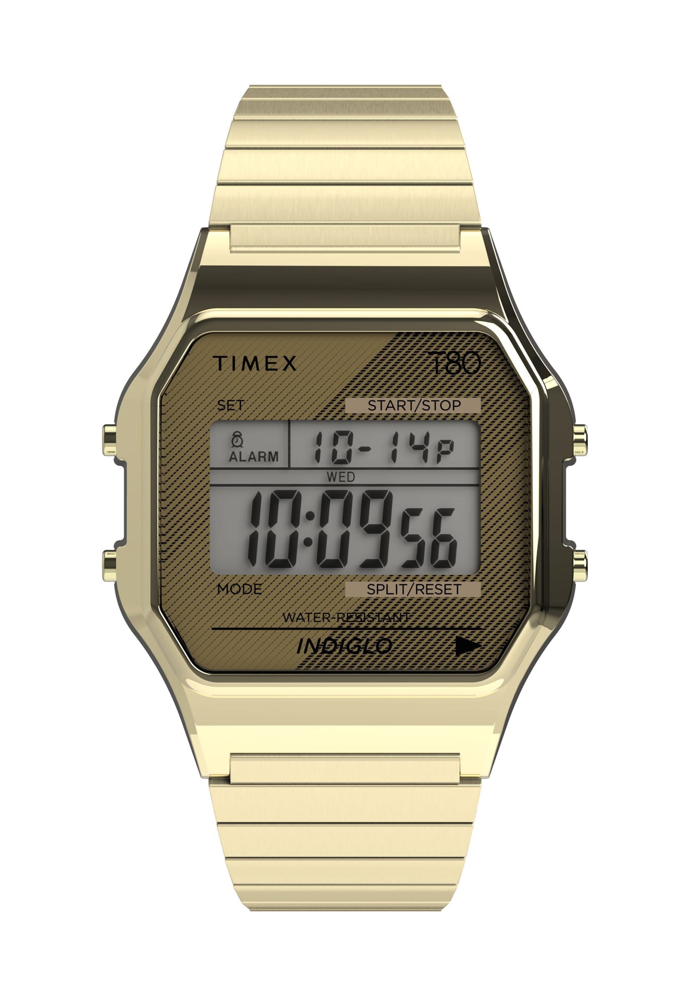 Orologio digitale 'T80' di TIMEX in oro: frontale