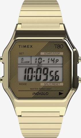 Orologio digitale 'T80' di TIMEX in oro: frontale